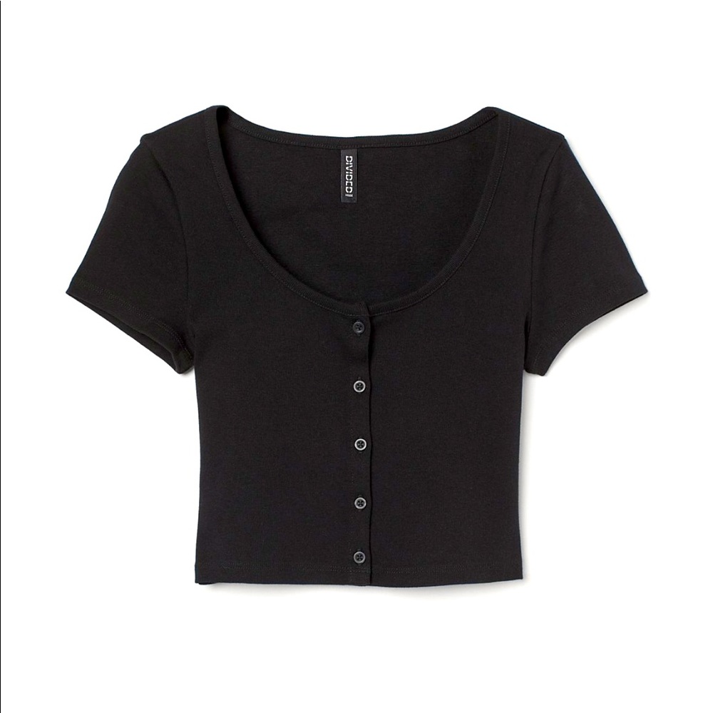 Black crop top
